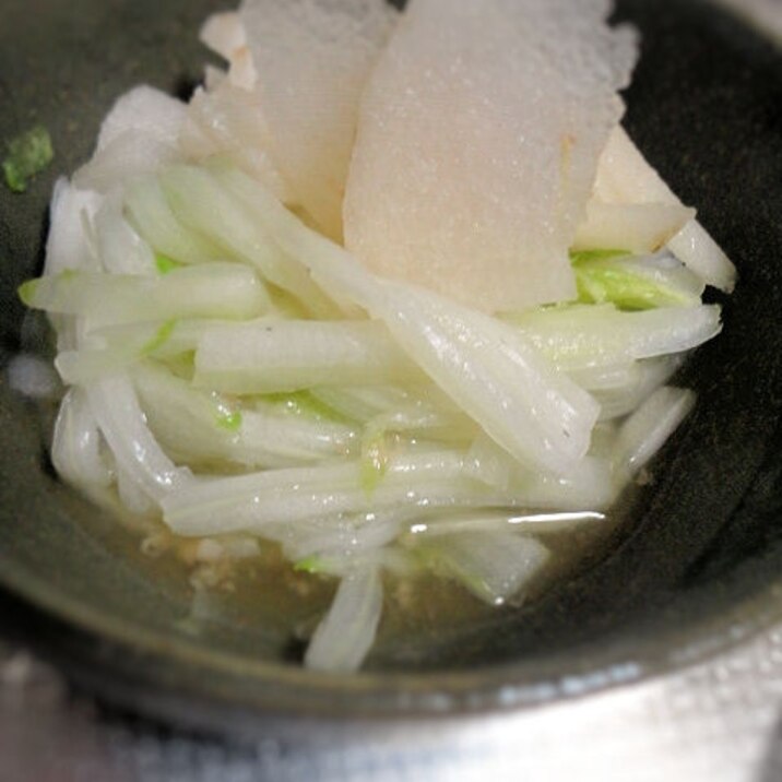 小さな野菜のおかず★白菜とナシの和物